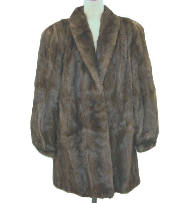 楽天市場】【中古】中古美品 毛皮 岩崎ミンク ハーフコート(11号サイズ