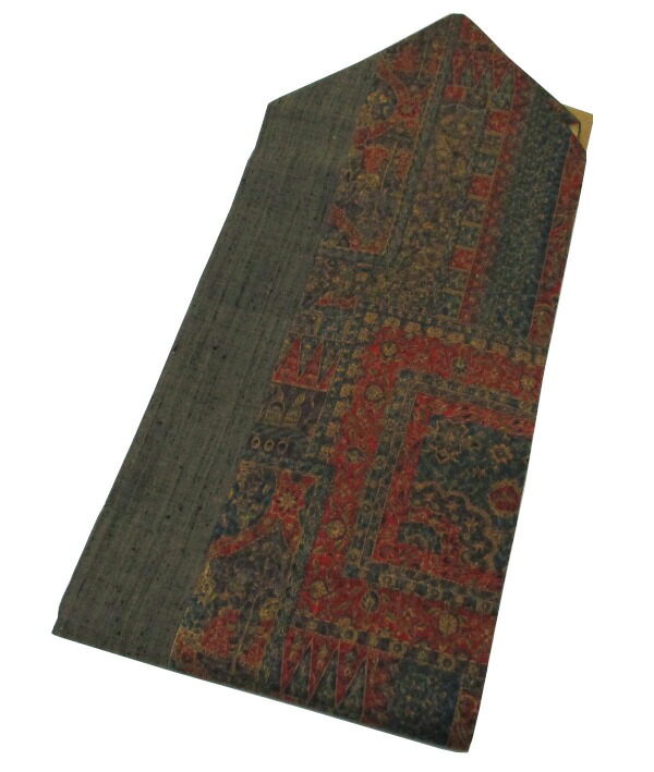 【中古】中古美品 紬 九寸名古屋帯(正絹） 13,000円