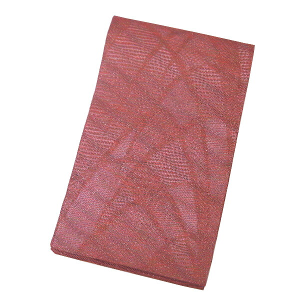【中古】中古美品 夏物 全通柄 紗絽 袋帯(正絹）
