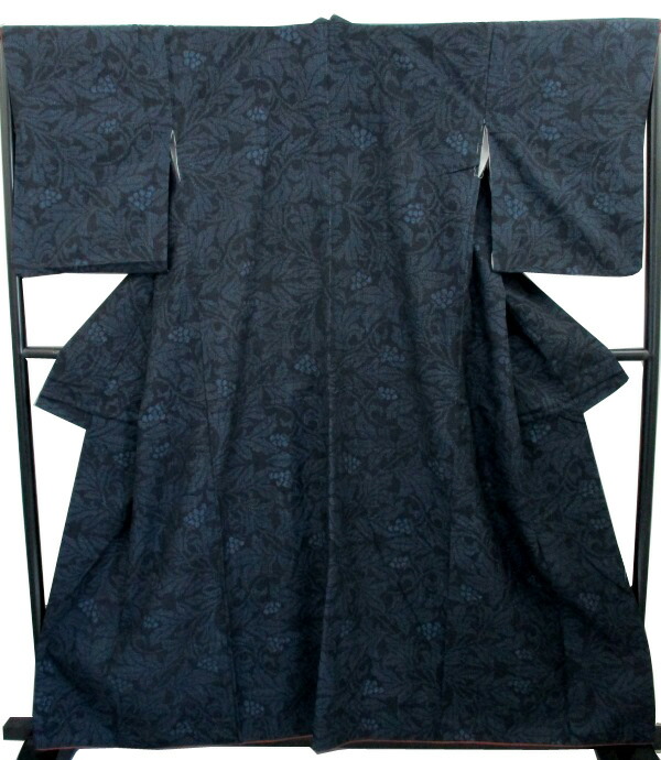 【中古】中古美品 女袷 紬着物(正絹・幅広サイズ)|なかひがし商店