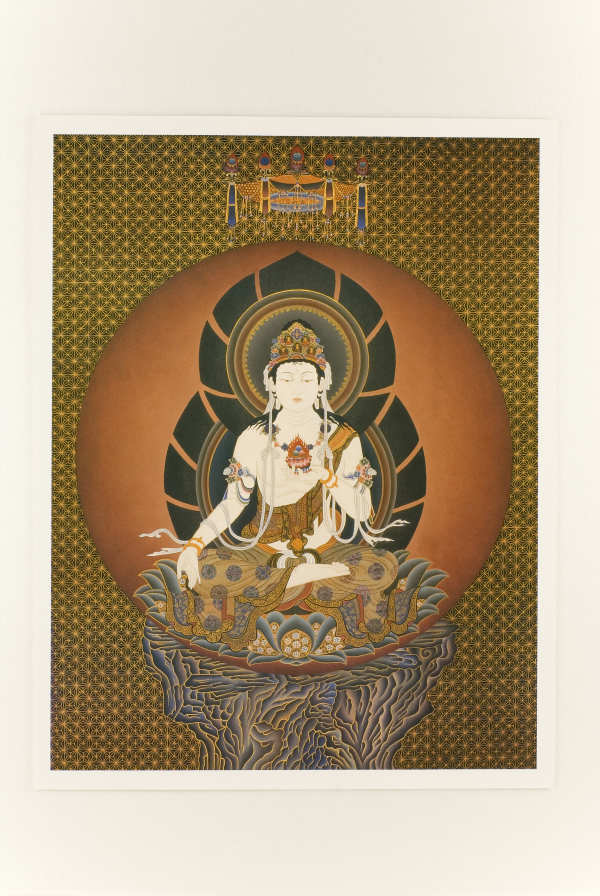 楽天市場 仏画ポスター 普賢菩薩 仏像仏画チベット美術卸の天竺堂