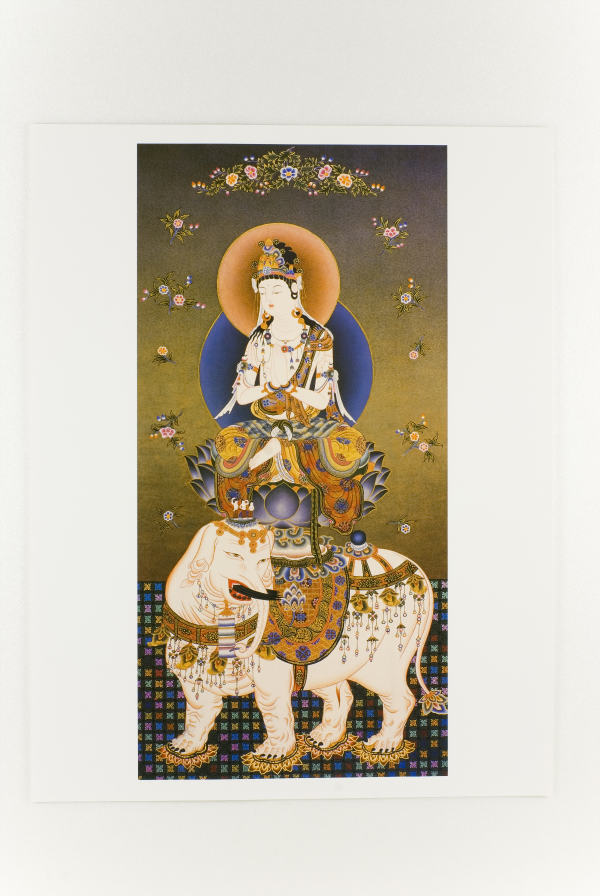 楽天市場 仏画ポスター 普賢菩薩 仏像仏画チベット美術卸の天竺堂
