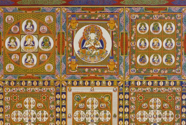 楽天市場 仏画ポスター 金剛界曼荼羅 仏像仏画チベット美術卸の天竺堂