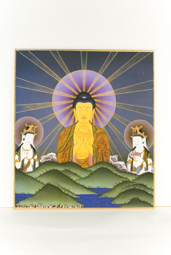Amazon.co.jp: チベット仏画『阿弥陀如来 10532』真筆 チベット