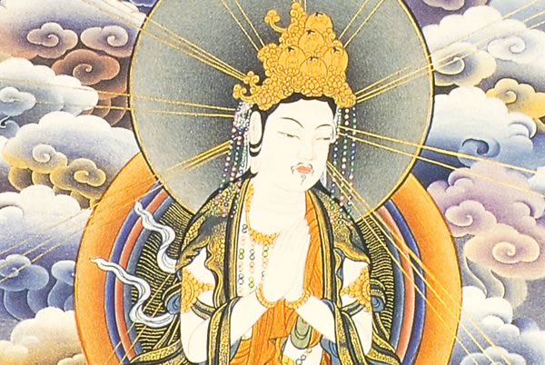 楽天市場 仏画色紙 辰 巳歳の守り本尊 普賢菩薩 仏像仏画チベット美術卸の天竺堂