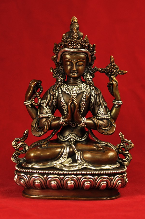 楽天市場】千手観音 銅造 彫金仕上げ一点もの : 仏像仏画