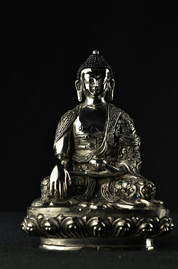 楽天市場】釈迦如来 銀製打ち出し仏 : 仏像仏画チベット美術卸の天竺堂