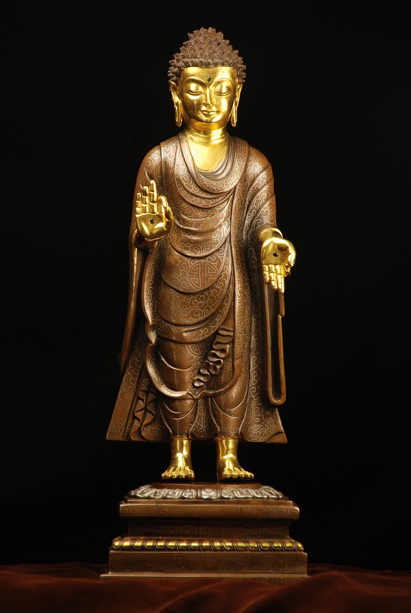 楽天市場】阿弥陀如来 銅造鍍金彫金仕上げ : 仏像仏画チベット美術卸の