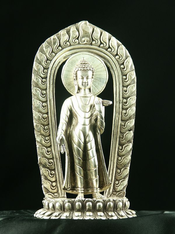 楽天市場】弥勒仏（弥勒菩薩） 銅造鍍金彫金仕上げ 一点もの : 仏像