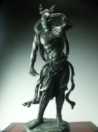 楽天市場】仏像 陶器製 2体組 金仁王像 ア1体とウ1体のセット 規格 大