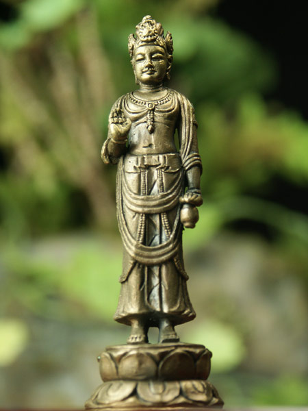 楽天市場】観音菩薩 金銅仏仕上げ : 仏像仏画チベット美術卸の天竺堂