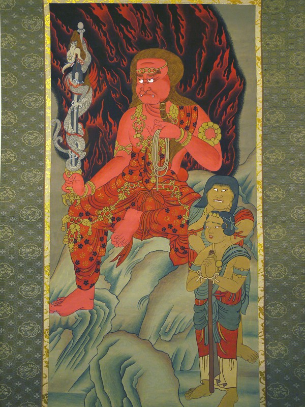 新版 仏画掛け軸 赤不動 肉筆画 一点もの 仏像仏画チベット美術卸の天竺堂 爆安プライス Munnorkprivateisland Com