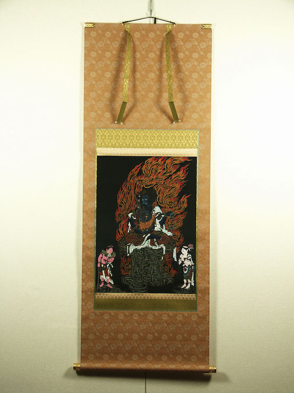 美品 掛け軸 大森宗華作 不動明王図 共箱 年中掛け 厄除け 美品 掛け軸 不動明王 五大明王 仏画 厄除け 年中掛け - メルカリ