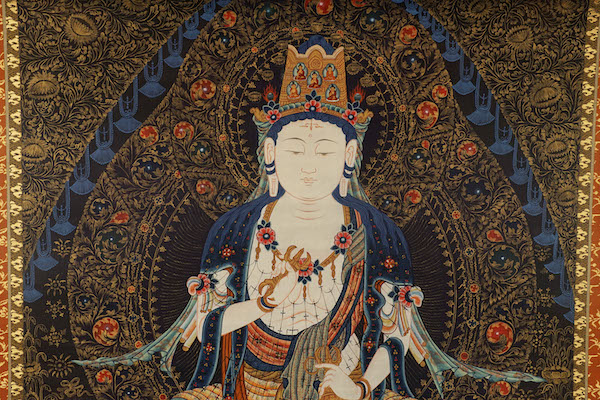 数量限定 普賢菩薩像 掛け軸 肉筆画 安心の日本製