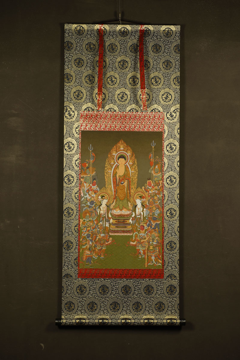 楽天市場】七福神 仏画掛け軸（半切サイズ） : 仏像仏画チベット美術卸