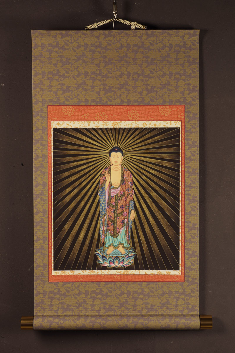 楽天市場】観音菩薩 模表装仕立て 仏画掛け軸（模軸） : 仏像