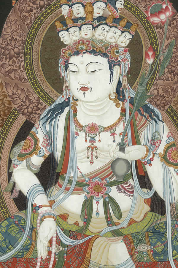 手筆仏画 十もの顔観音 Marchesoni Com Br