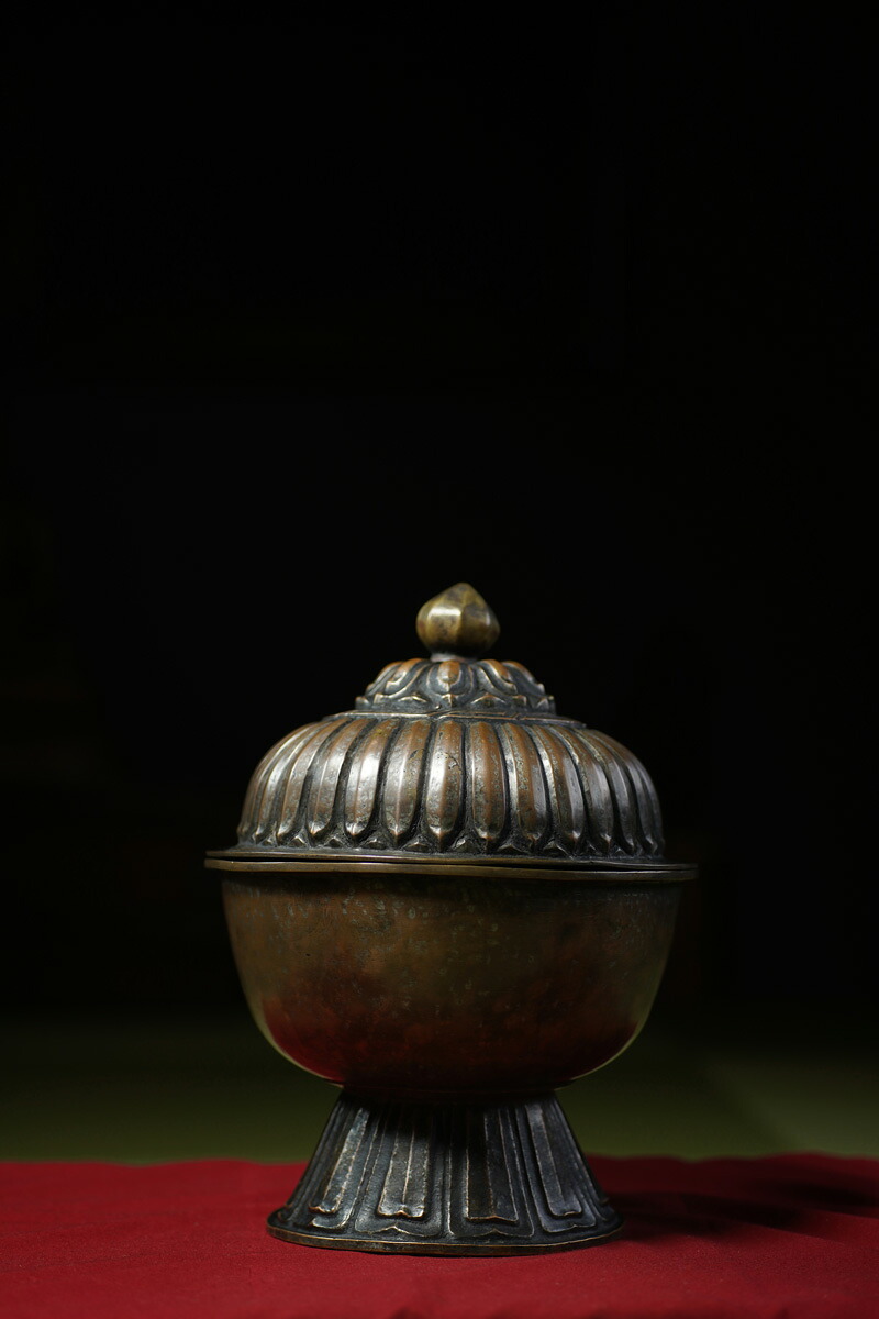 古仏器 （蓮華ポット）｜仏像仏画チベット美術卸の天竺堂