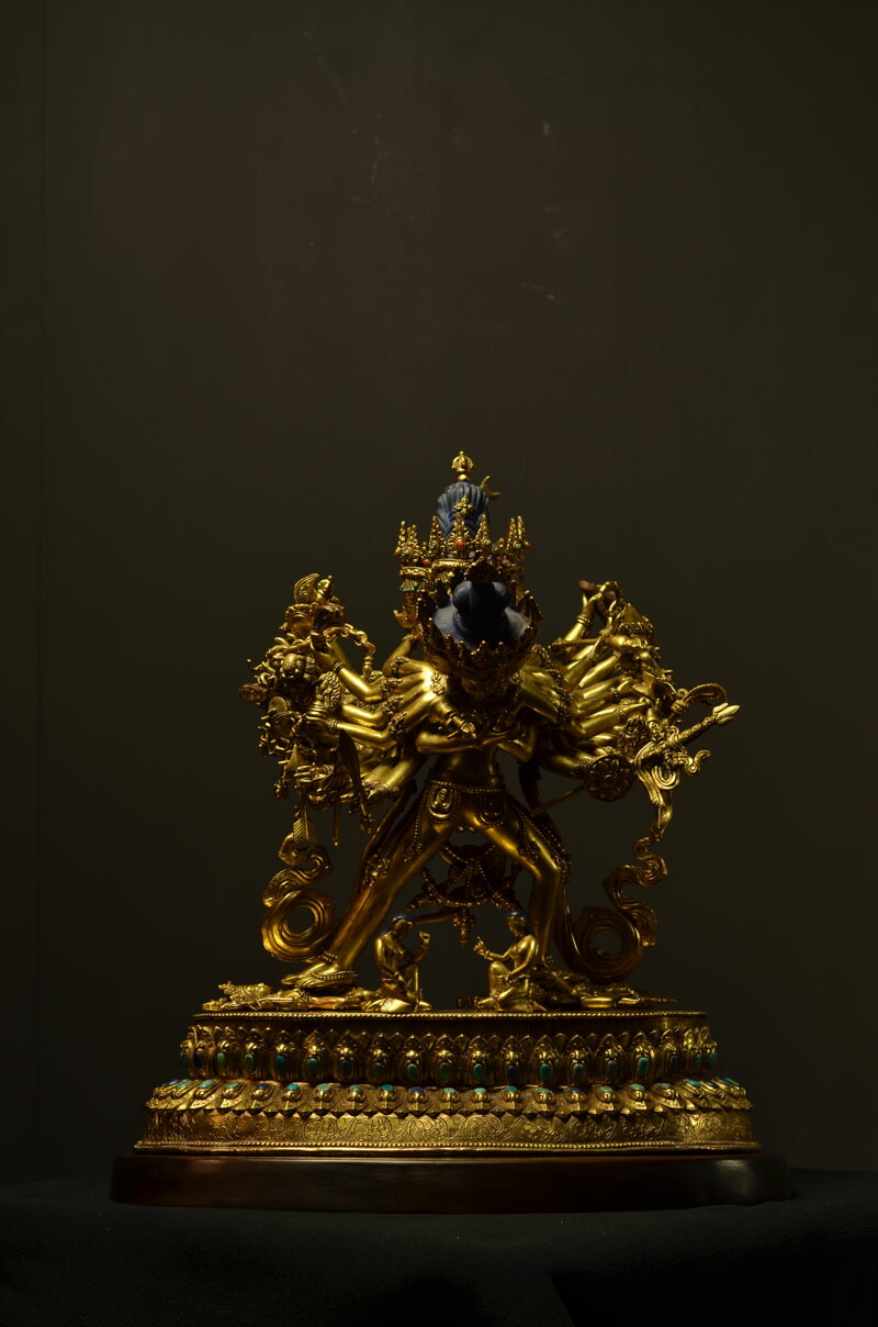チベット仏教 金剛薩埵 仏教美術 古銅製 仏像 47293mm-2.jpg