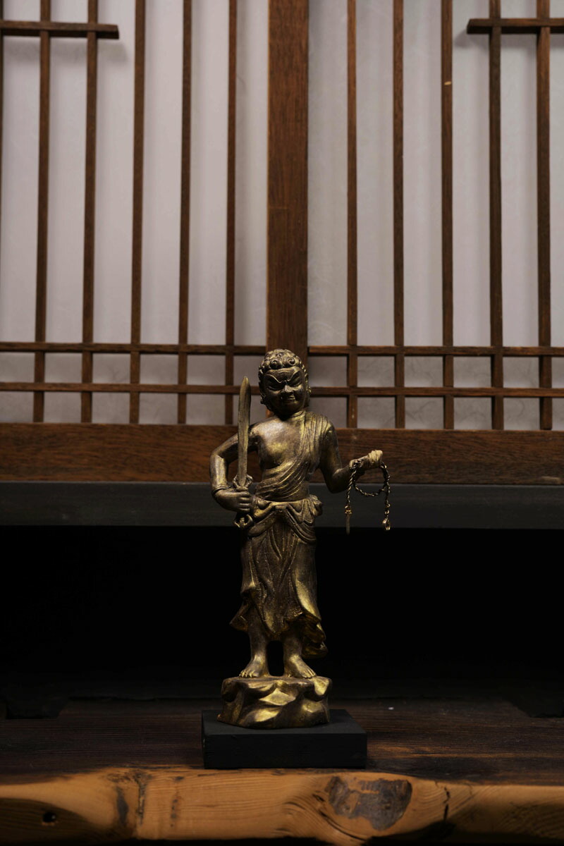 不動明王古金調仕上げ|仏像仏画チベット美術卸の天竺堂