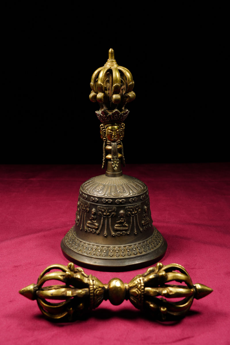 金剛鈴(九鈷鈴)大 上等仕様｜仏像仏画チベット美術卸の天竺堂