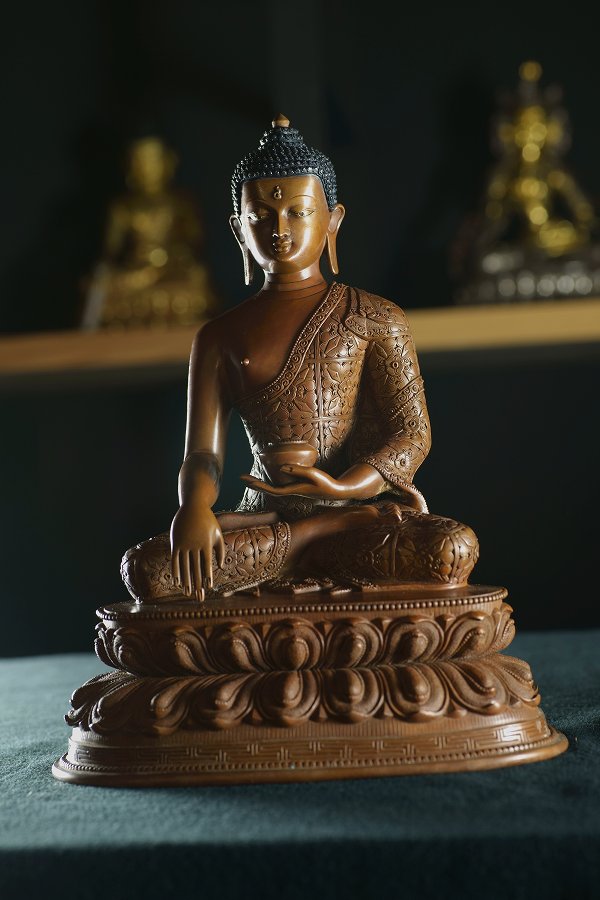 【楽天市場】釈迦如来 銅造彫金仕上げ：仏像仏画チベット美術卸の天竺堂