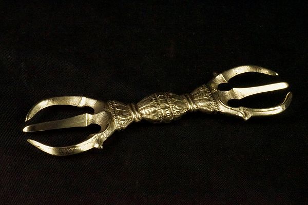 楽天市場】密教法具 三鈷杵 黄銅製 : 仏像仏画チベット美術卸の天竺堂