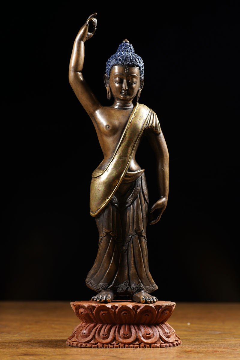 楽天市場】釈迦誕生仏 銅造彫金仕上げ : 仏像仏画チベット美術卸の天竺堂