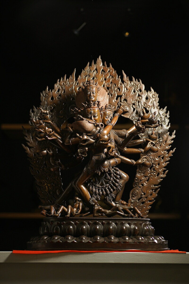 楽天市場】へーヴァジュラ（呼金剛）銅造銀象嵌彫金仕上げ : 仏像仏画