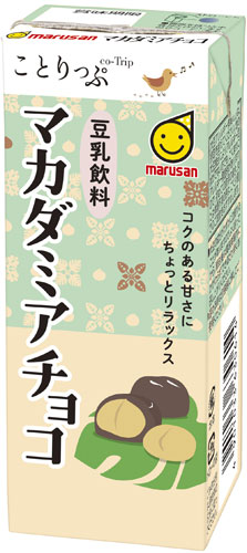 マルサン ことりっぷ 豆乳飲料 マカダミアチョコ 200ml 紙パック