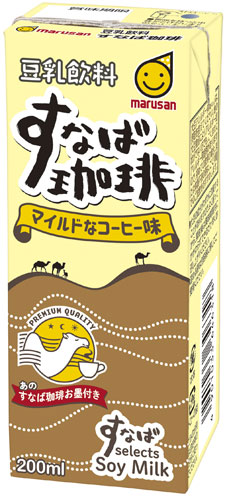 マルサン 豆乳飲料 すなば珈琲 200ml 紙パック