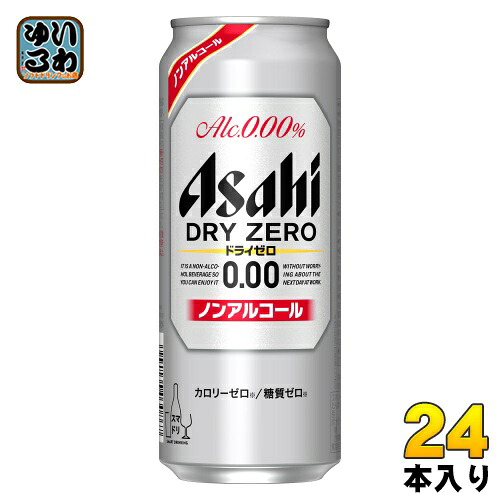 アサヒ ドライゼロ 500ml 缶 24本入 〔ノンアルコールビール〕