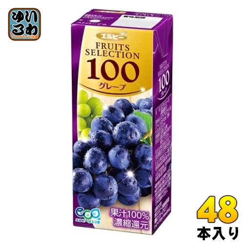 楽天市場】エルビー フルーツセレクション アップル100 200ml 紙パック