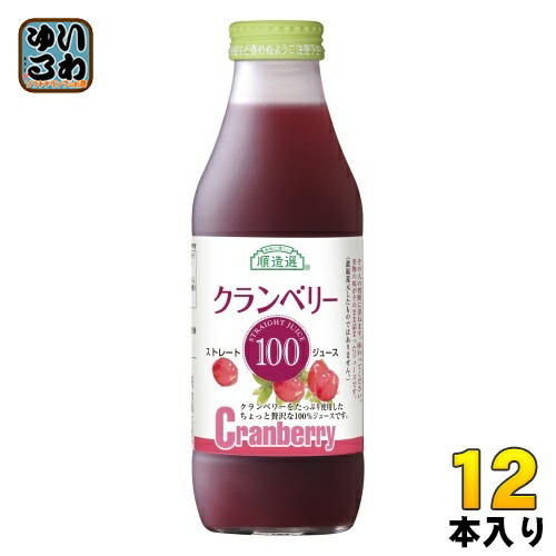マルカイ 順造選 クランベリー100 500ml 瓶 12本入 果汁飲料|いわゆるソフトドリンクのお店