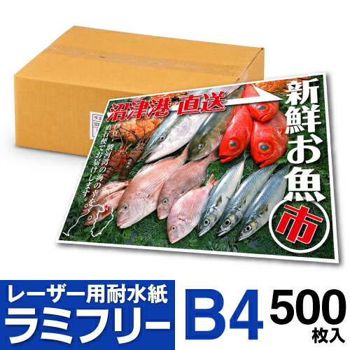 【楽天市場】【送料無料】 耐水紙 ラミフリー B5 500枚 レーザー