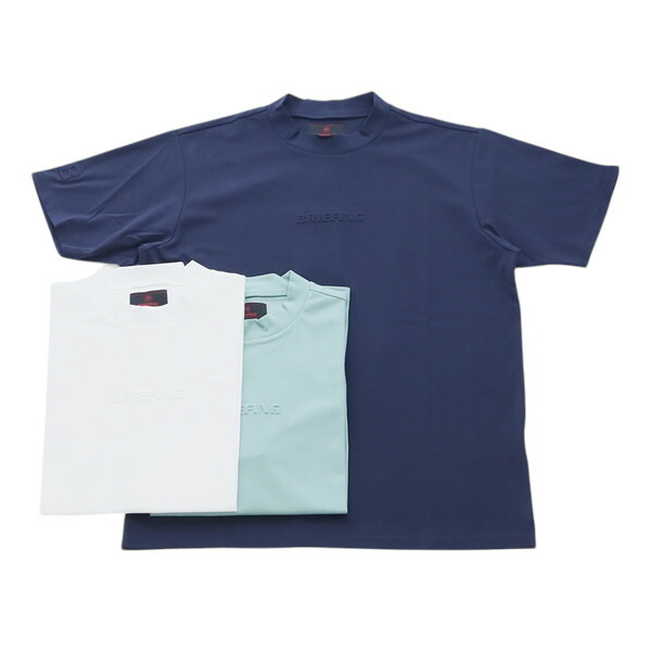 BRIEFING GOLF ブリーフィングゴルフ ハイネックシャツ ミニ3Dロゴ ストレッチ リラックスフィット MENS MINI 3D LOGO HIGHNECK RF BRG251M40