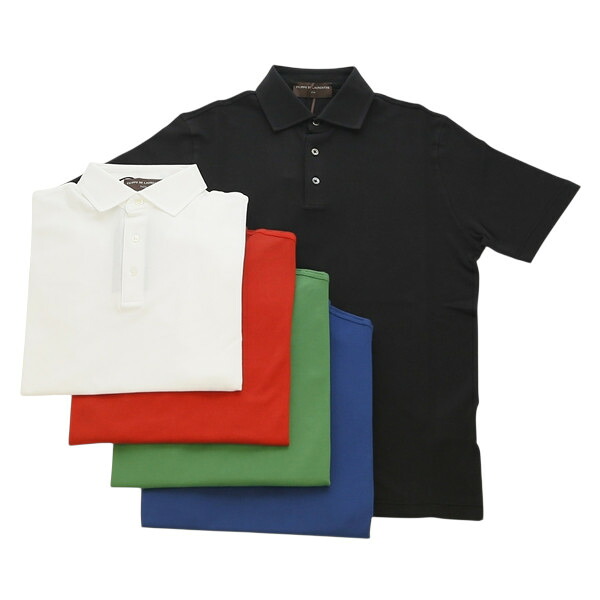 【SALE30】FILIPPO DE LAURENTIIS フィリッポ デ ローレンティス [春夏] 鹿の子ポロシャツ PLMCBAS36｜NAKAGAWA店