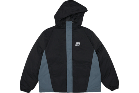 Arch[アーチ] Arch tilt logo insulation jacket / アーチ ティルト ロゴ インスレーション ジャケット【T723-112】（メンズ ユニセックス ウインドブレーカー 黒）｜中川スポーツ　店
