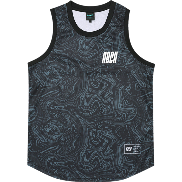 Arch[アーチ] Arch marble section tank / アーチ マーブル セクション タンク【T225-103】（Arch アーチ メンズ ユニセックス バスケットボール タンクトップ ブラック）