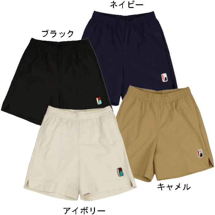 IN THE PAINT[インザペイント] IN THE PAINT CHENILLE WOVEN SHORTS / インザペイント サガラ ワッペン ウーブン ショーツ【ITP26020】（IN THE PAINT インザペイント メンズ ユニセックス ライフスタイル ショーツ ネイビー ブラック アイボリー キャメル）