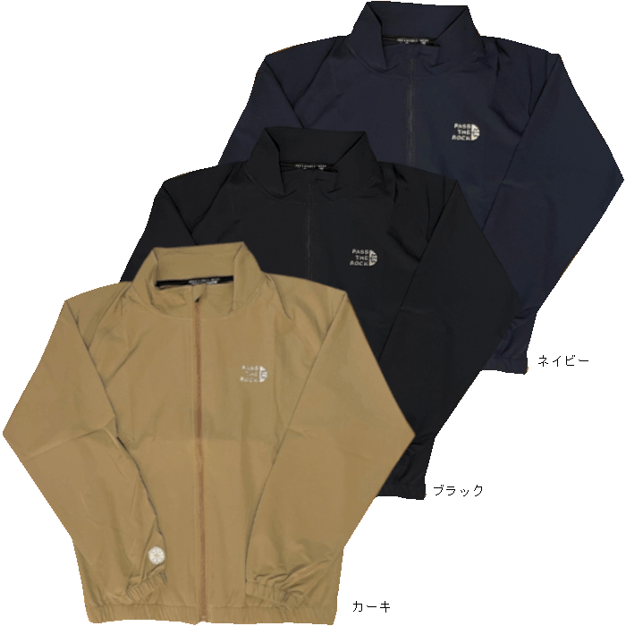 PASS THE ROCK[パスザロック] LIGHT WIND JACKET / ライト ウインド ジャケット【PTRJ-1751】（メンズ ユニセックス ウインドブレーカー ネイビー ブラック カーキ）