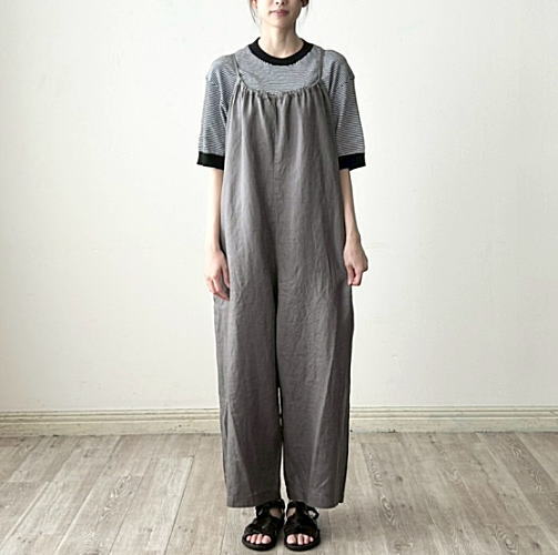 楽天市場】fog linen work ミラ サロペット アシェ フォグリネン