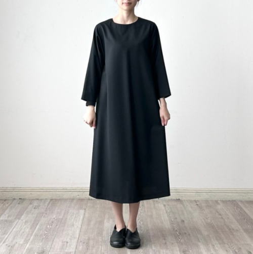 楽天市場】Linenya（リネンヤ）コットン長袖スタンドカラーワンピース