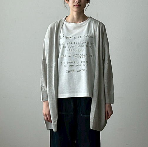 mao made(マオメイド)うつり変わりリネンUV撥ねのける真っただ中丈 ジレー