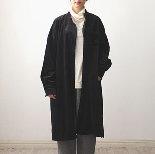 【sale】g(グラム)コーデュロイスタンドカラーワンピース コート|natural standard