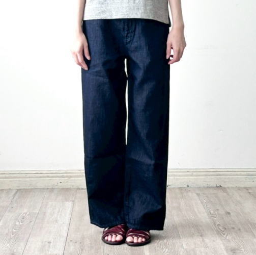 caqu（サキュウ）FS linen wide boy`s コットン リネン ワイド デニム｜natural standard 15,246円