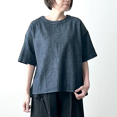 TISSU(ティシュ) 6薬局衡オンスジーンズ バックボタンシャツ UNIVERSAL TISSU