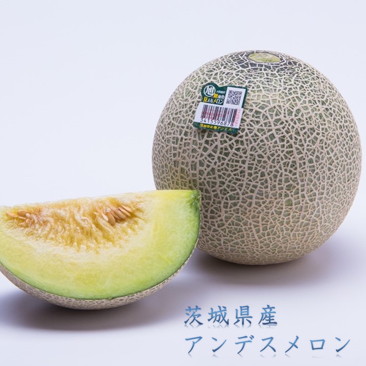 茨城県　アンデスメロン　秀３Ｌ～４Ｌ　約５Ｋ（箱重量含む）