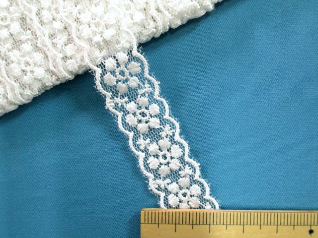 楽天市場】チュールレース（2.8cm幅 5m巻）オフ白 : 手芸ナカムラ
