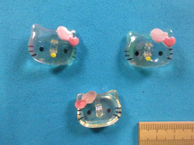 楽天市場】ボタン サンリオ ハローキティ 1袋3個入 3袋セット KA